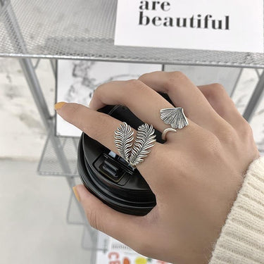 THAI SILVER Palm Leaf Rings